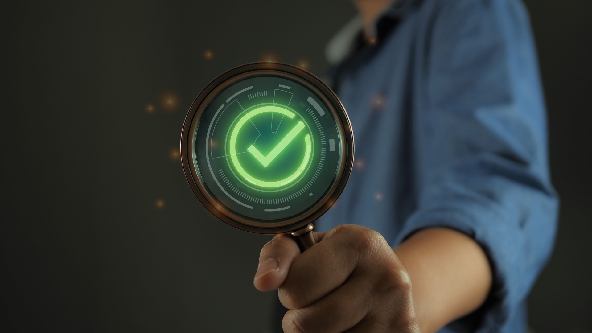 Quality management with Quality Assurance or QA and Quality Control or QC and improvement. Standardization and certification concept. Compliance to regulations and standards. Concept with manager.